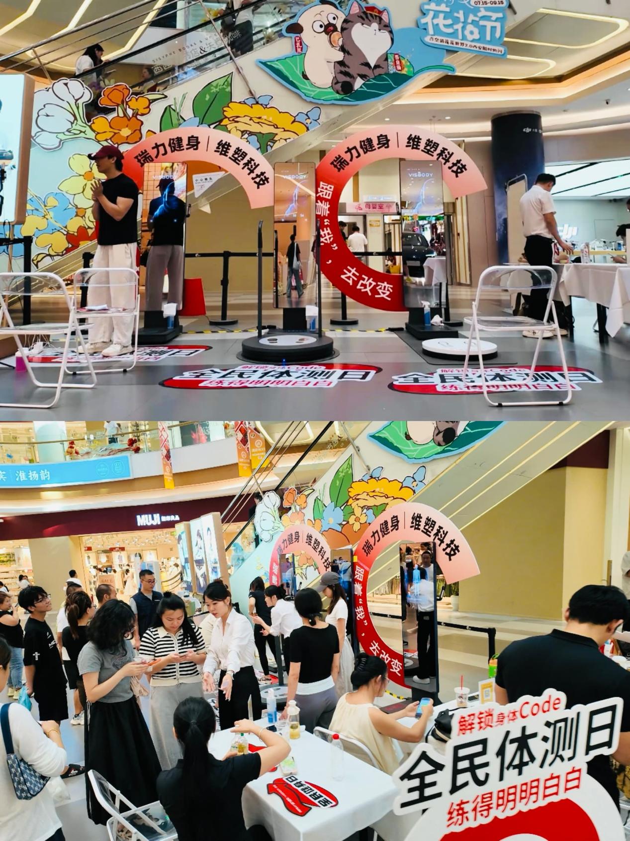 维塑智能体测设备与瑞力健身现场服务